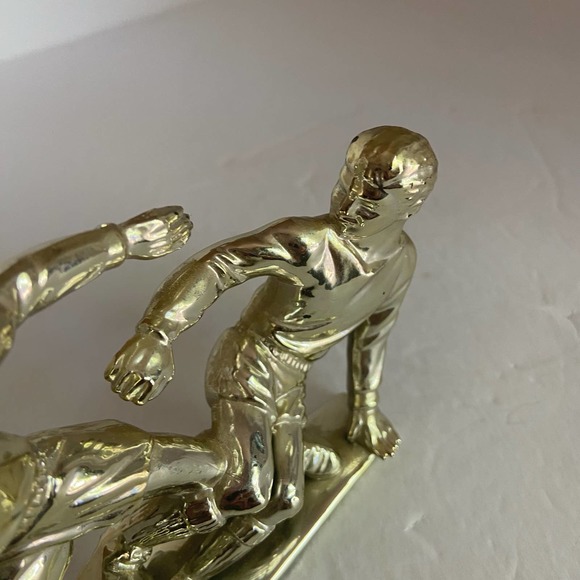 Gold Soccer Trophy Top Cake Decoration Topper Sports 4.5" Tall - Picture 4 of 7